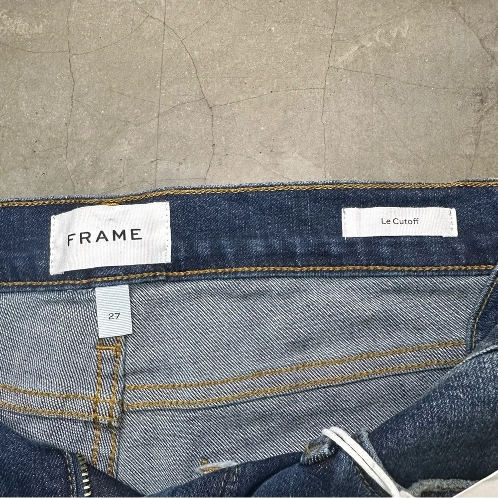 Frame Le Cutoff Denim Shorts Sz 27 - Picture 9 of 10